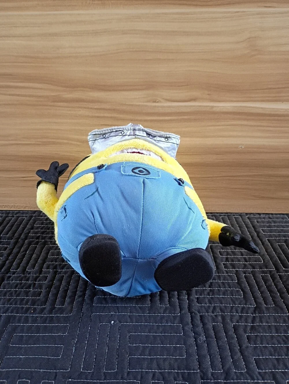 Yellow Minion Plush Toy - Blue Overalls Kids Toy